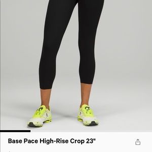 practically new base pase crop lululemon leggings!! only worn twice!